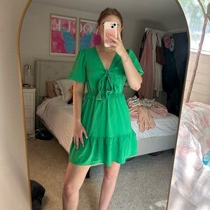 Nordstrom/ Vero Moda Green Mini Dress
